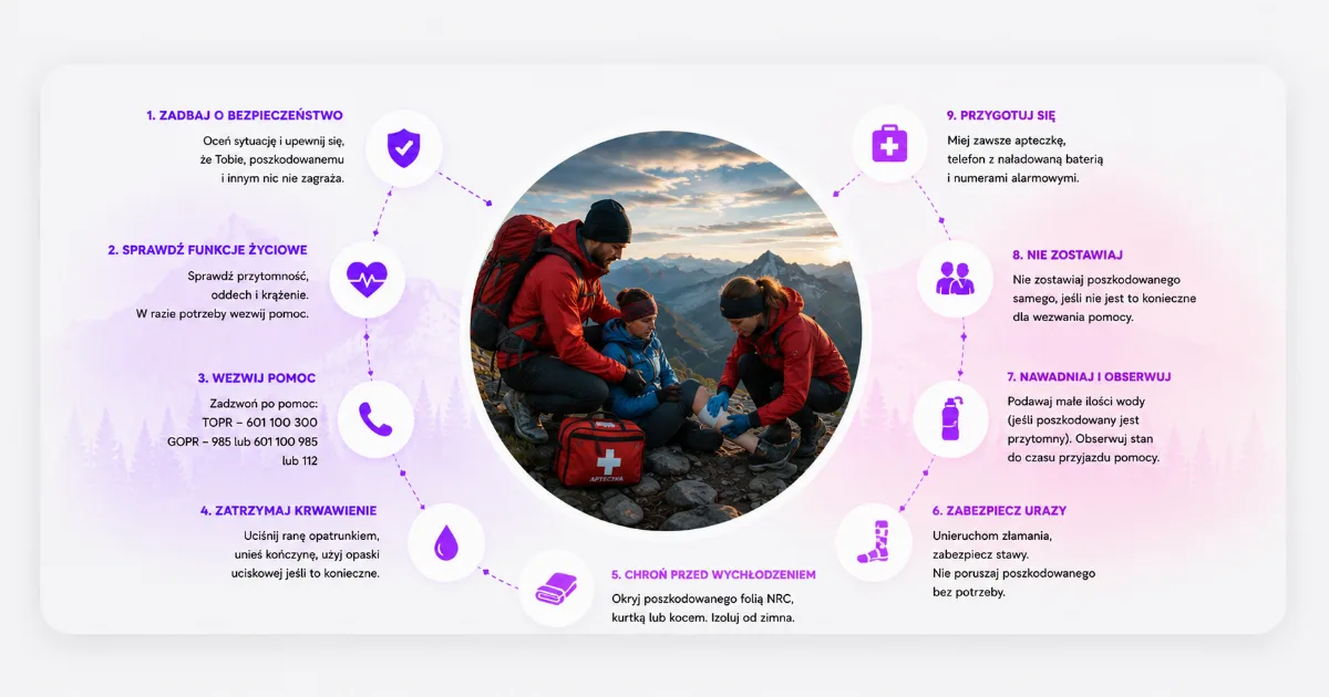 Pierwsza pomoc w górach – co musisz wiedzieć