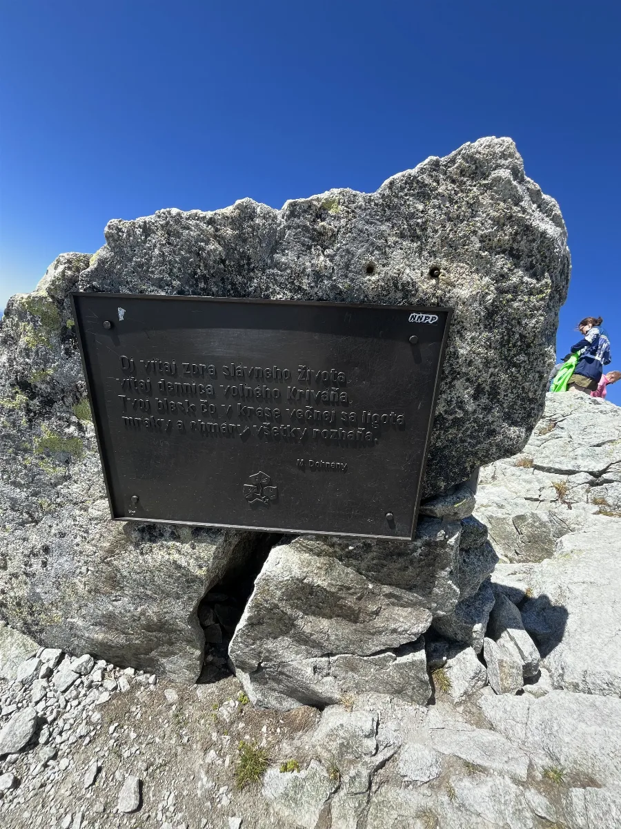 Zdjęcie szczytu Kriváň (2495.00m) w paśmie Tatry Wysokie