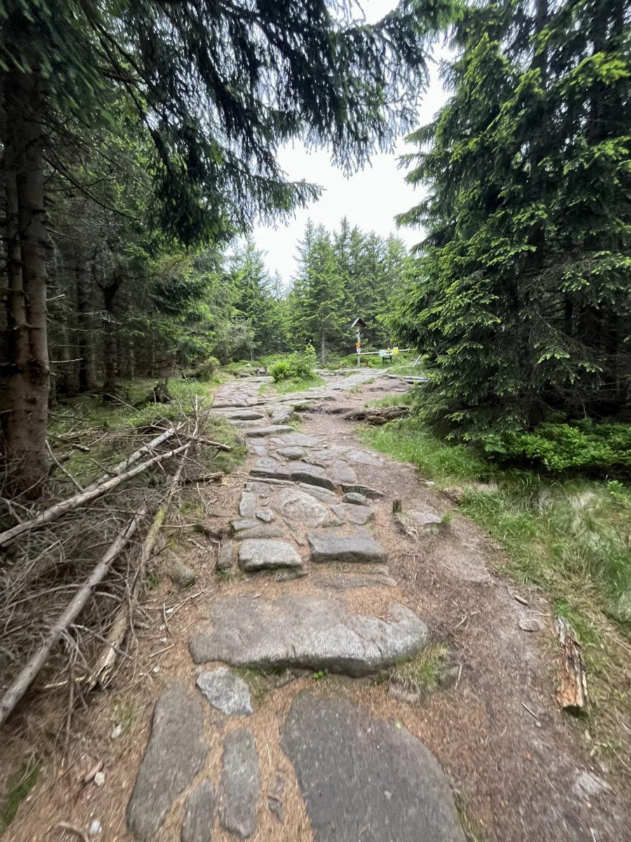 Zdjęcie szczytu Śnieżka (1603.00m) w paśmie Karkonosze