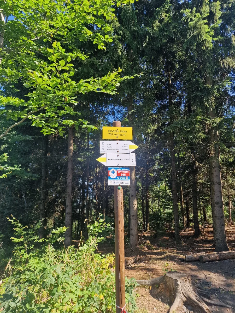 Zdjęcie szczytu Kłodzka Góra (757.00m) w paśmie Góry Bardzkie